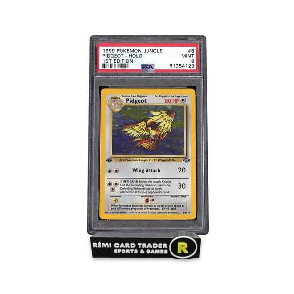 1999 pidgeot pokemon card POKÉMON (JUNGLE 1ST EDITION) #8 PSA MINT 9 Switch - Base #95 Grade:3 location:ward