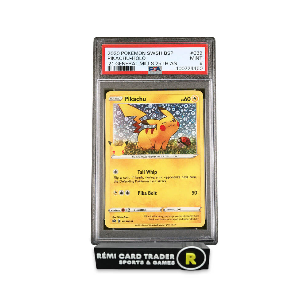 POKÉMON 2020 PIKACHU (BLACK STAR PROMO) #039 PSA MINT 9