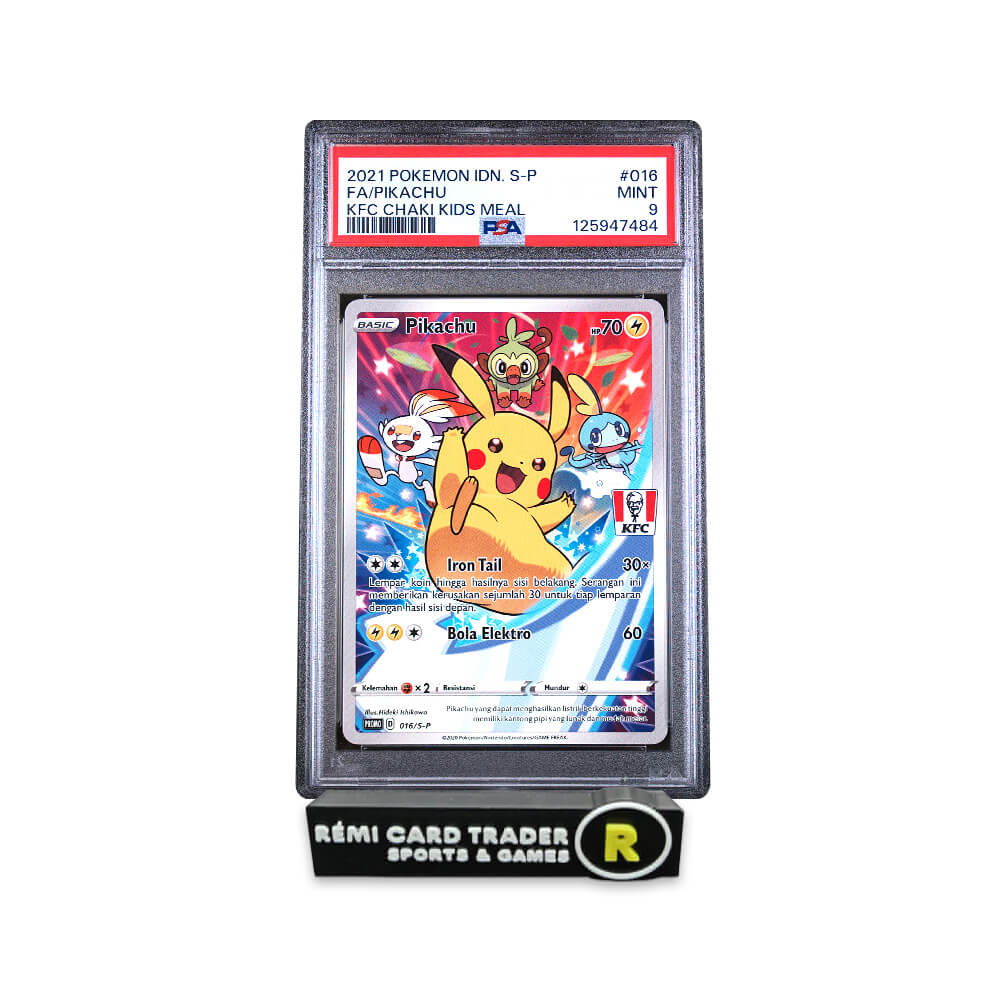 POKÉMON 2021 PIKACHU (KFC CHAKI KIDS MEAL) #016 PSA MINT 9