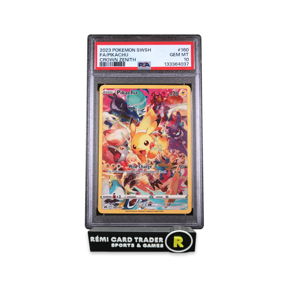 POKÉMON 2023 PIKACHU (CROWN ZENITH) #160 PSA GEM MT 10