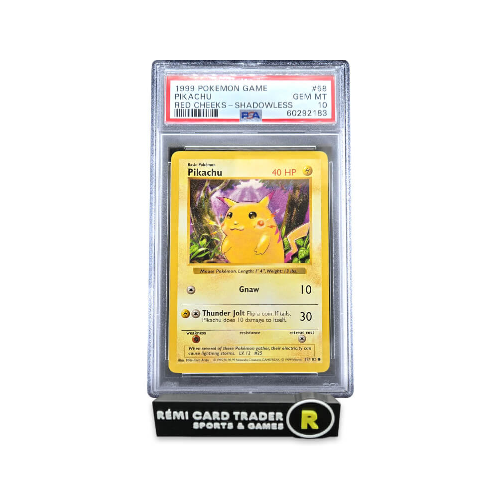 POKÉMON 1999 PIKACHU RED CHEEKS (POKEMON GAME) #58 PSA GEM MT 10