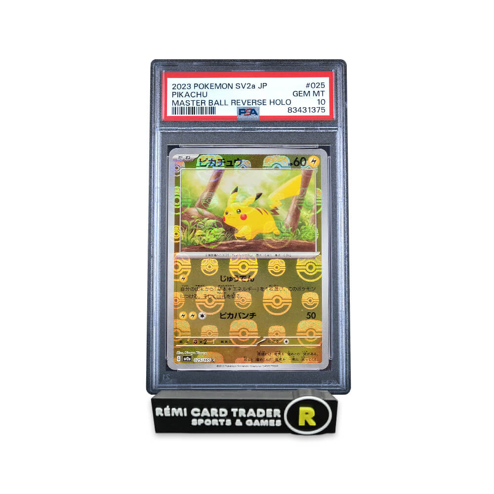POKÉMON 2023 PIKACHU MASTER BALL (JAPANESE POKEMON CARD 151) #025 PSA GEM MT 10