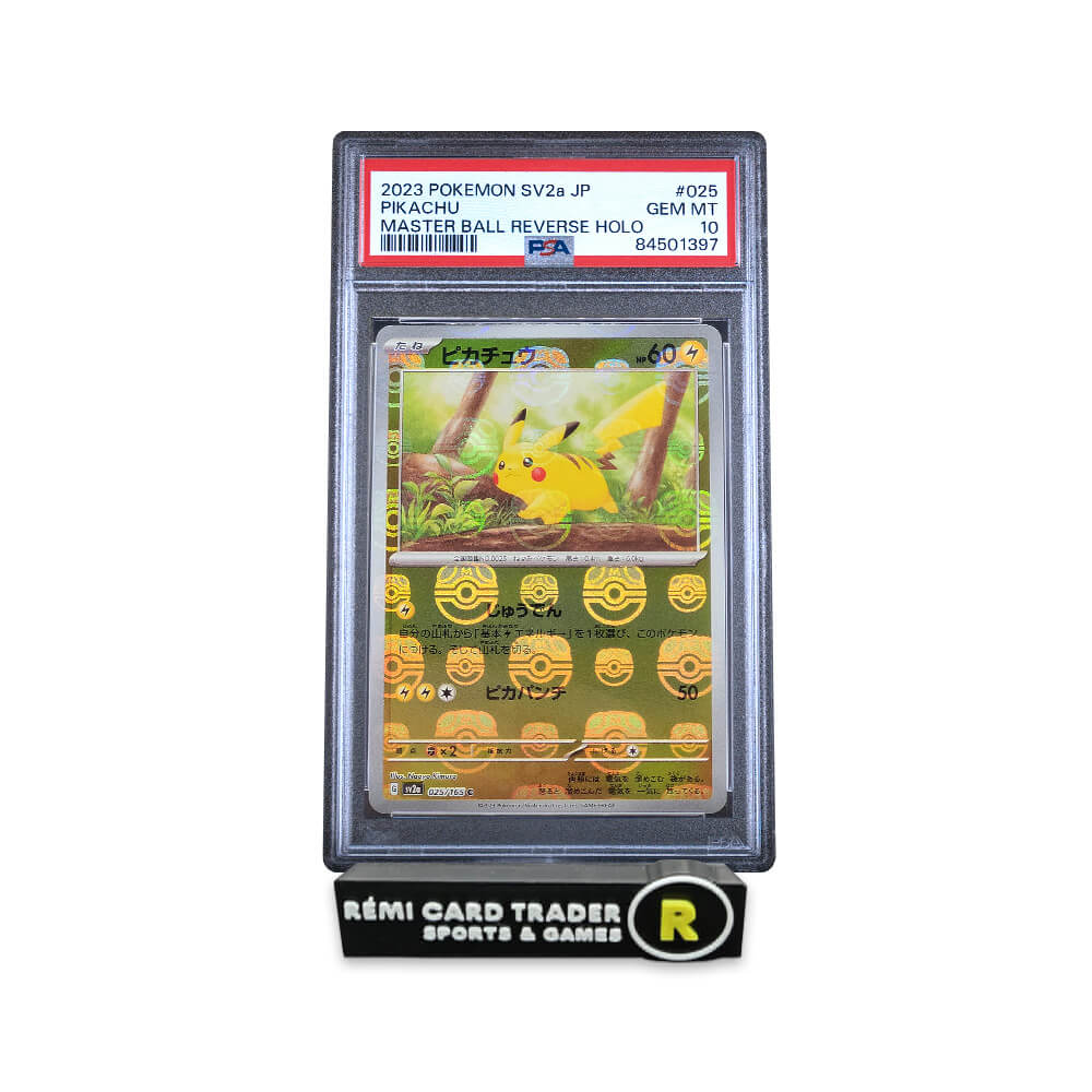 POKÉMON 2023 PIKACHU MASTER BALL (JAPANESE POKEMON CARD 151) #025 PSA GEM MT 10