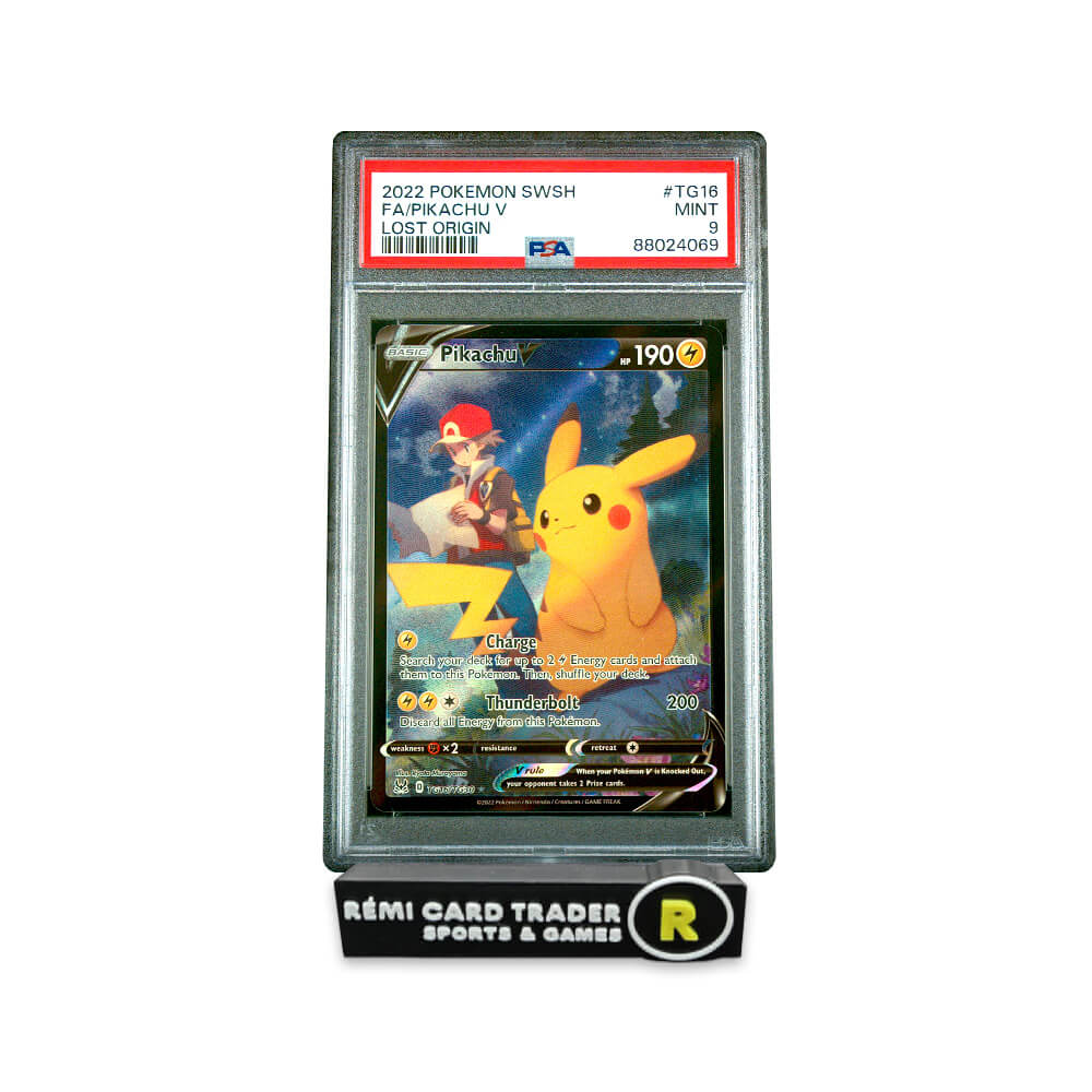 POKÉMON 2022 PIKACHU V (LOST ORIGIN) #TG16 PSA MINT 9