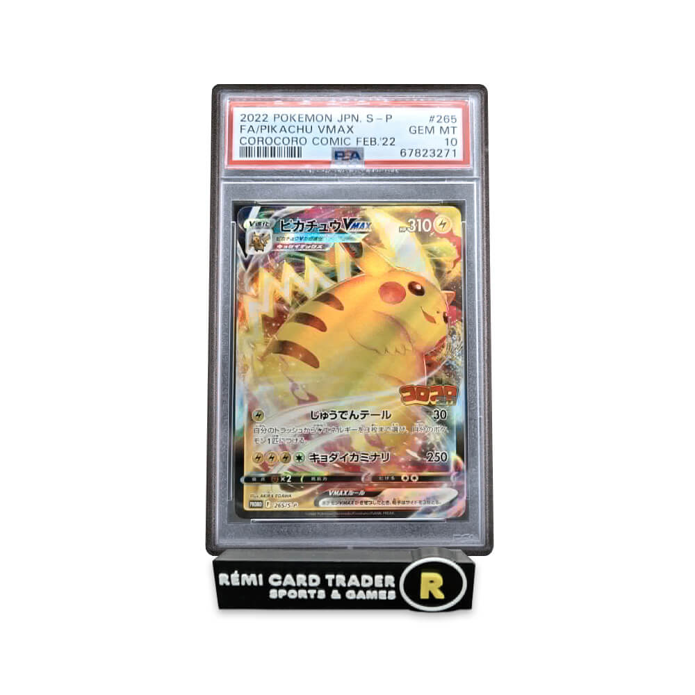 POKÉMON 2022 PIKACHU VMAX (JAPANESE S PROMO) #265 PSA GEM MT 10