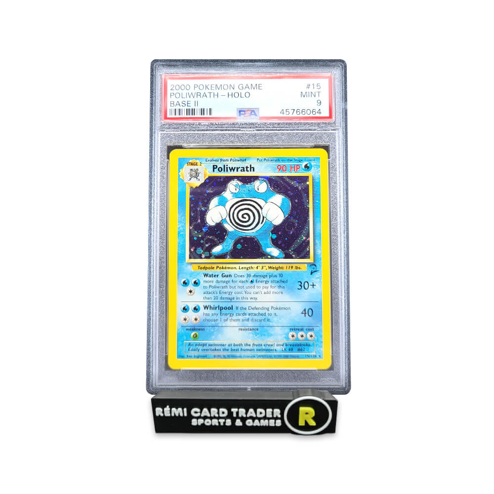 POKÉMON 2000 POLIWRATH (POKEMON GAME BASE II) #15 PSA MINT 9