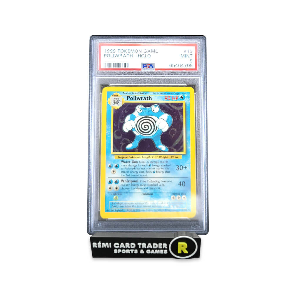 POKÉMON 1999 POLIWRATH (POKEMON GAME) #13 PSA MINT 9