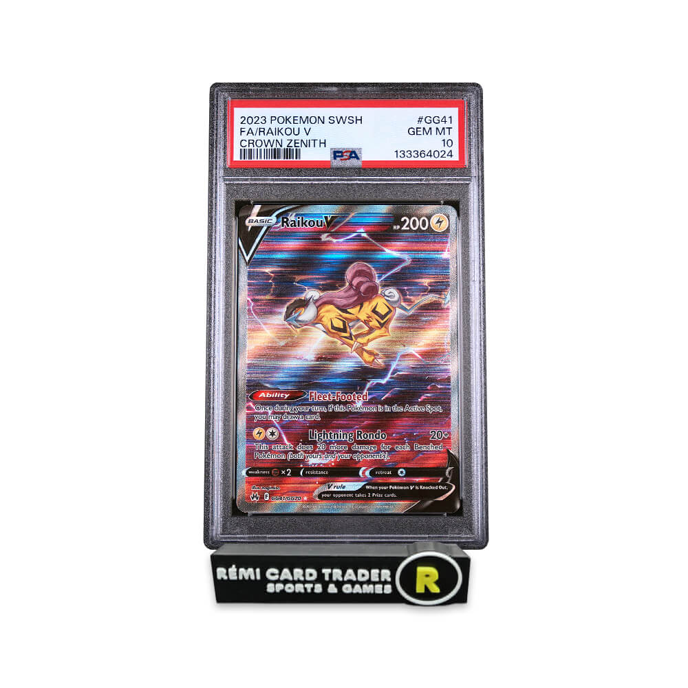 POKÉMON 2023 RAIKOU V (CROWN ZENITH) #GG41 PSA GEM MT 10