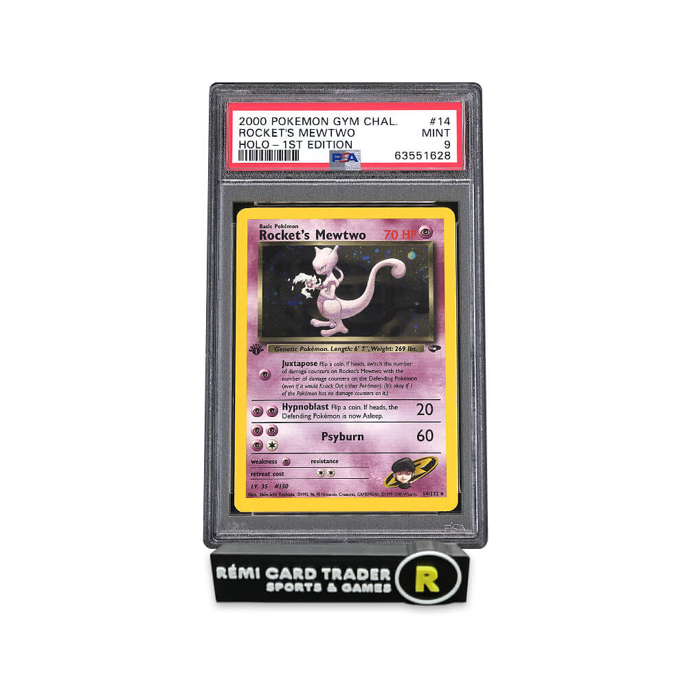POKÉMON 2000 ROCKET'S MEWTWO (GYM CHALLENGE 1ST EDITION) #14 PSA MINT 9
