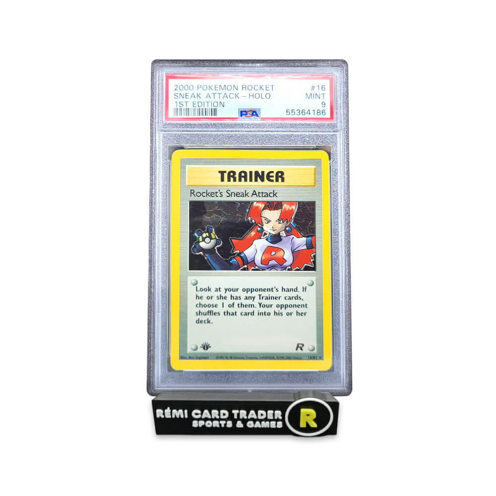 POKÉMON 2000 ROCKET'S SNEAK ATTACK (TEAM ROCKET 1ST EDITION) #16 PSA MINT 9
