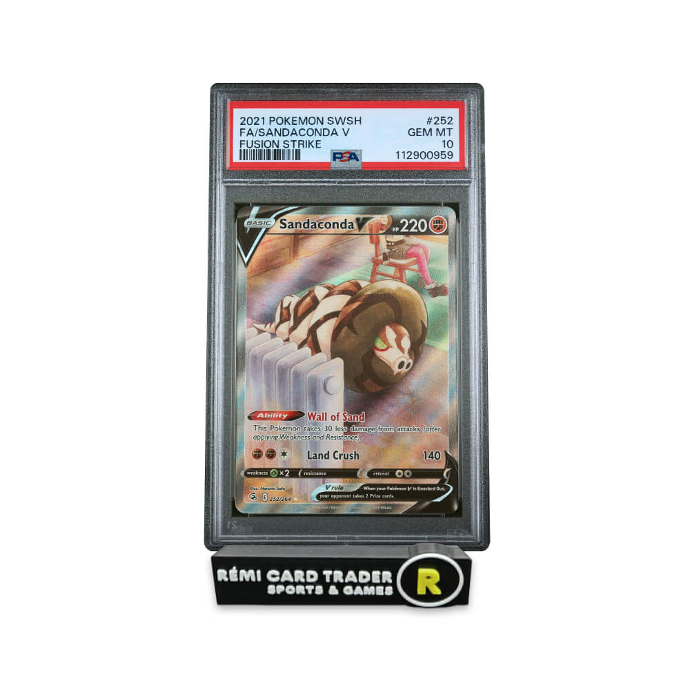POKÉMON 2021 SANDACONDA V (FUSION STRIKE) #252 PSA GEM MT 10