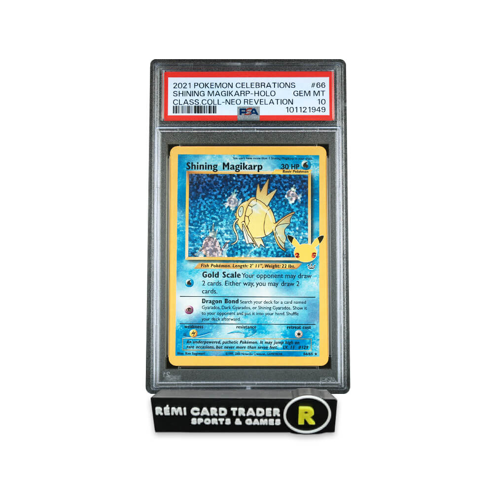 POKÉMON 2021 SHINING MAGIKARP (CELEBRATIONS CLASSIC COLLECTION) #66 PSA GEM MT 10