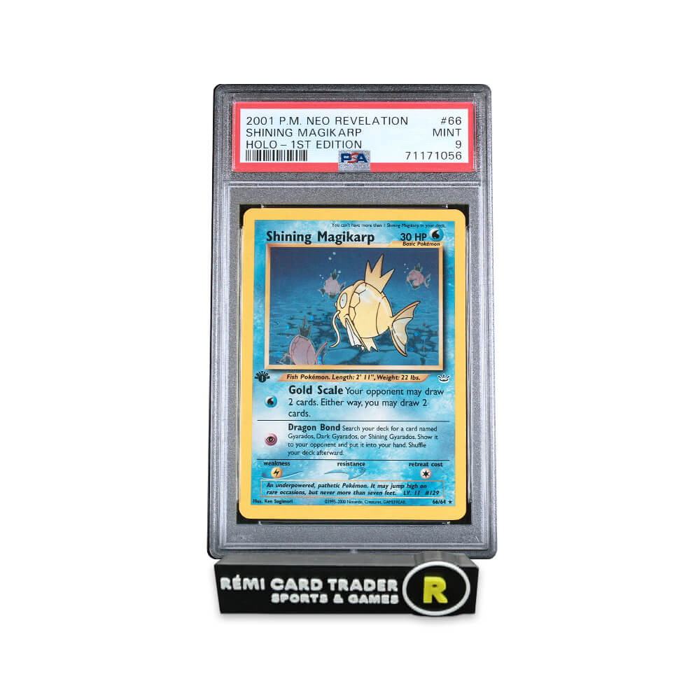 POKÉMON 2001 SHINING MAGIKARP (NEO REVELATION 1ST EDITION) #66 PSA MINT 9
