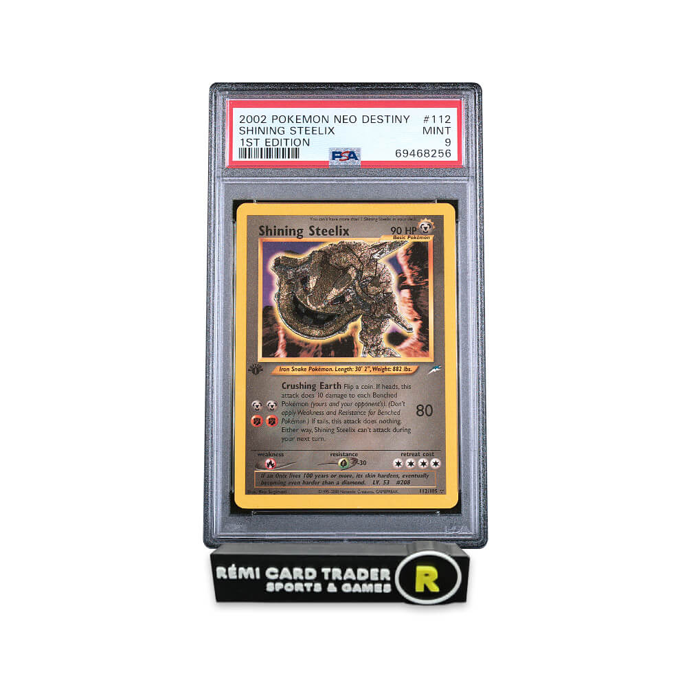 POKÉMON 2002 SHINING STEELIX (NEO DESTINY 1ST EDITION) #112 PSA MINT 9