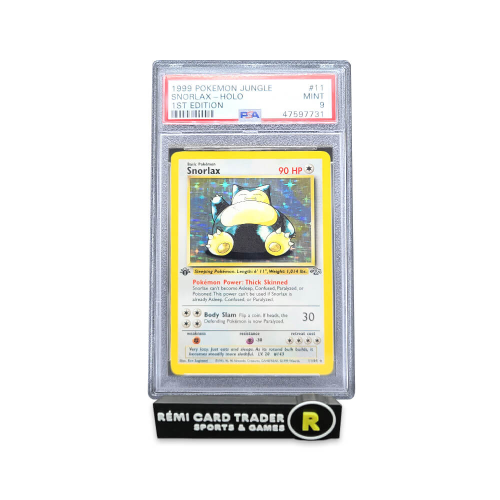 POKÉMON 1999 SNORLAX (JUNGLE 1ST EDITION) #11 PSA MINT 9
