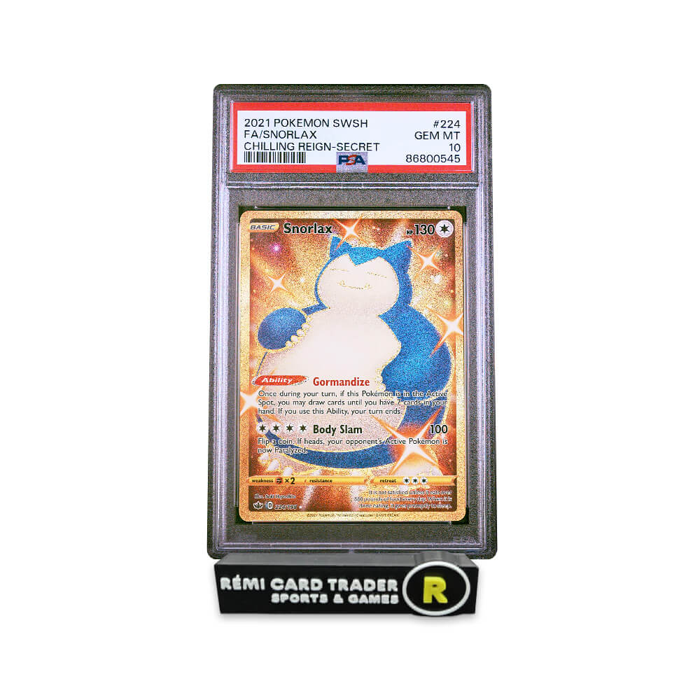 POKÉMON 2021 SNORLAX (CHILLING REIGN) #224 PSA GEM MT 10