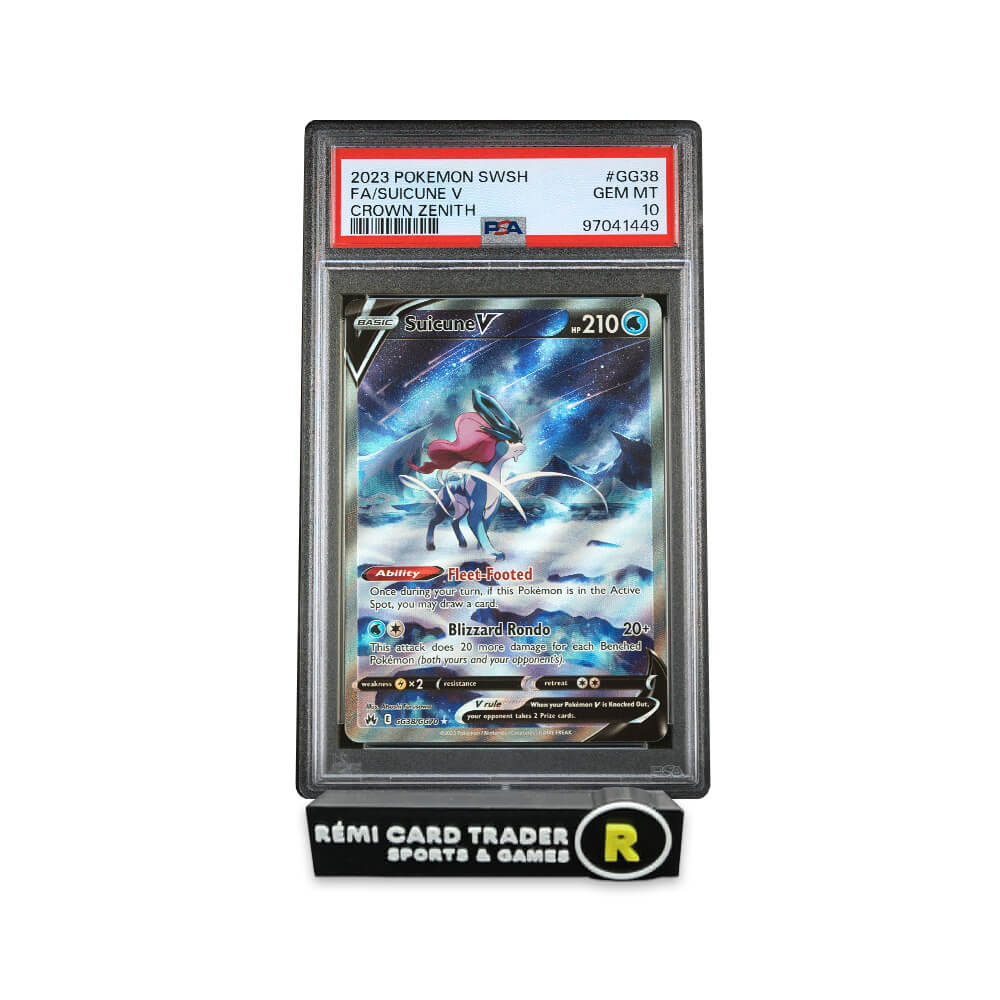 POKÉMON 2023 SUICUNE V (CROWN ZENITH) #GG38 PSA GEM MT 10