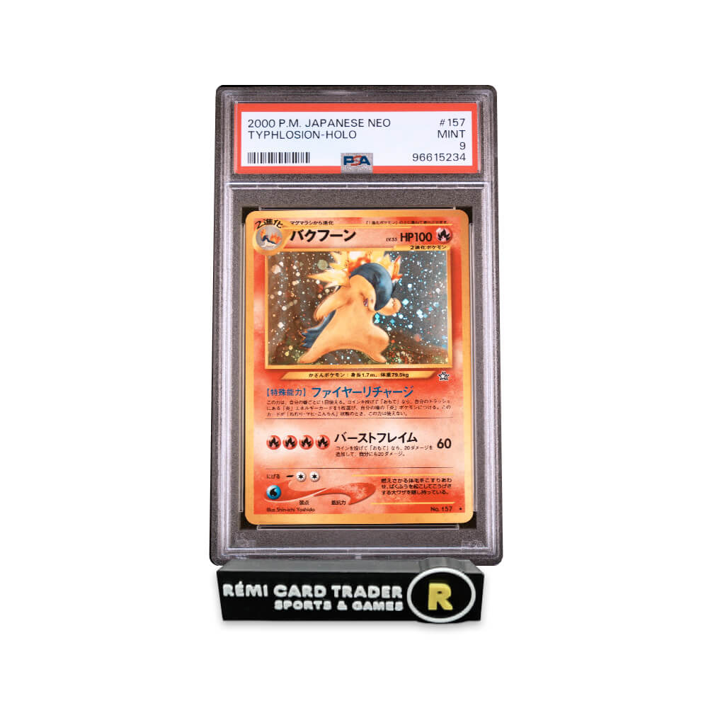 POKÉMON 2000 TYPHLOSION (POKEMON JAPANESE NEO) #157 PSA MINT 9