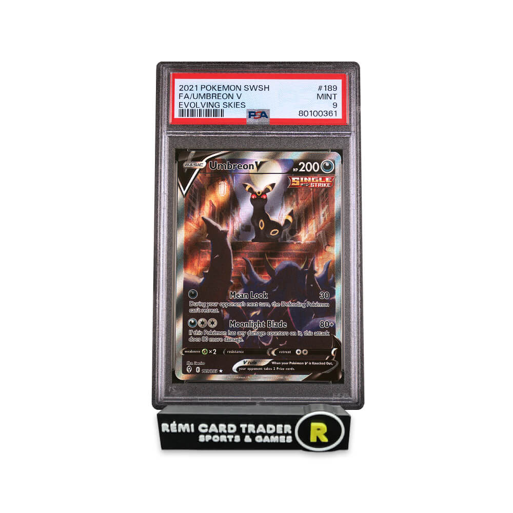 POKÉMON 2021 UMBREON V (EVOLVING SKIES) #189 PSA MINT 9