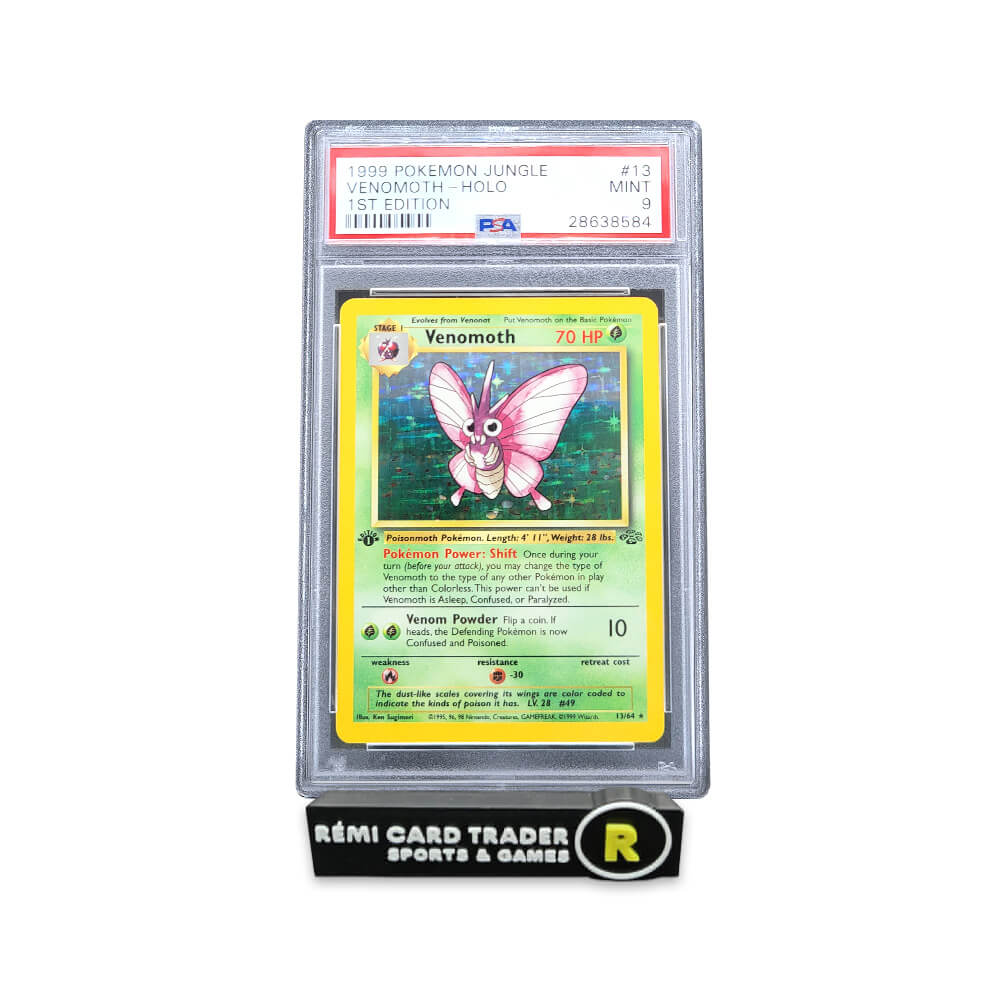 POKÉMON 1999 VENOMOTH (JUNGLE 1ST EDITION) #13 PSA MINT 9
