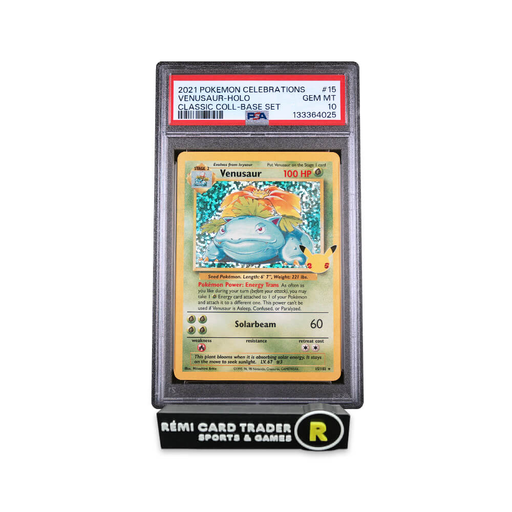 POKÉMON 2021 VENUSAUR (CELEBRATIONS CLASSIC COLLECTION) #15 PSA GEM MT 10
