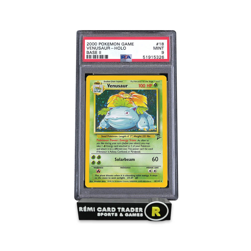 POKÉMON 2000 VENUSAUR (POKEMON GAME BASE II) #18 PSA MINT 9