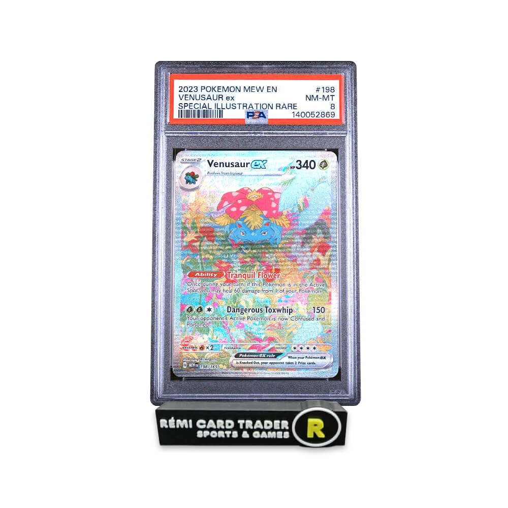 POKÉMON 2023 VENUSAUR EX (151) #198 PSA NM-MT 8
