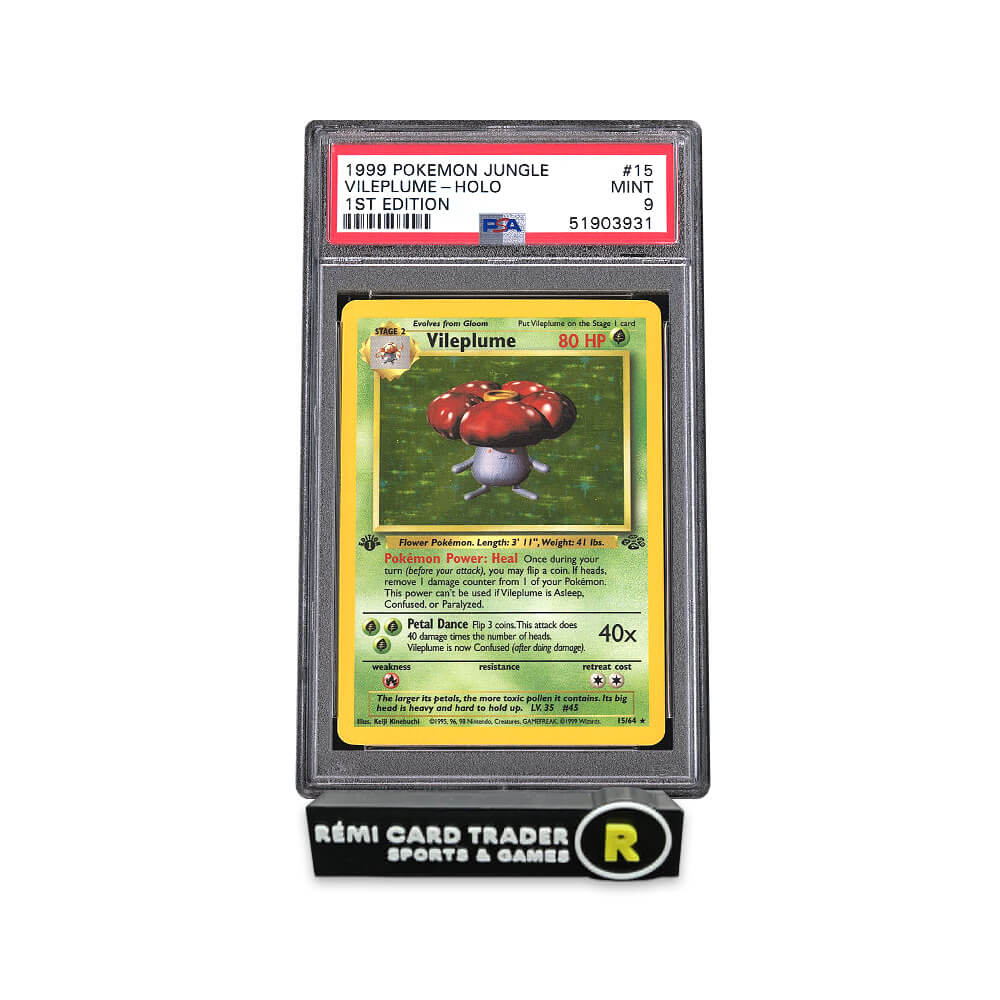 POKÉMON 1999 VILEPLUME (JUNGLE 1ST EDITION) #15 PSA MINT 9