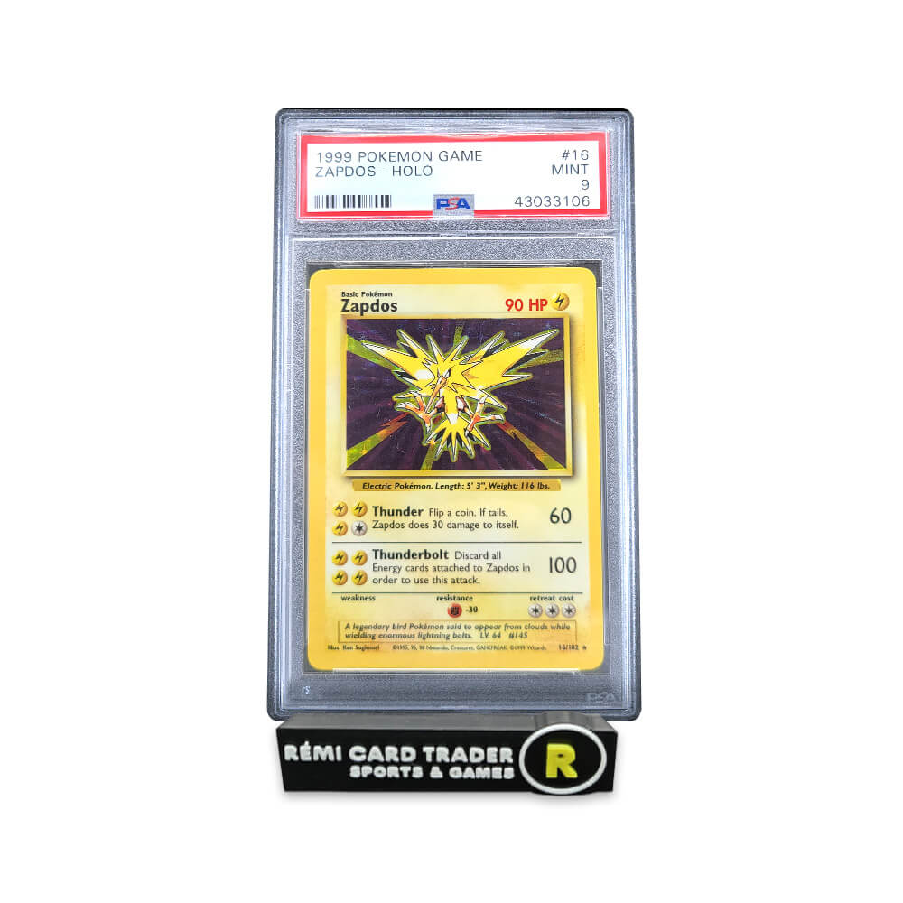 POKÉMON 1999 ZAPDOS (POKEMON GAME) #16 PSA MINT 9