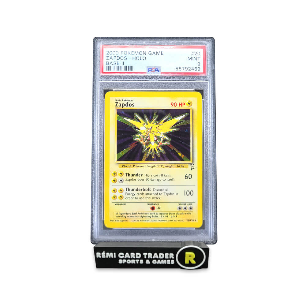 POKÉMON 2000 ZAPDOS (POKEMON GAME BASE II) #20 PSA MINT 9