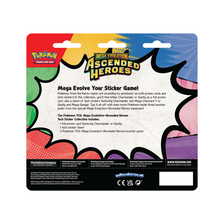 Pokémon - Mega Evolution Ascended Heroes - Tech Sticker Collection
