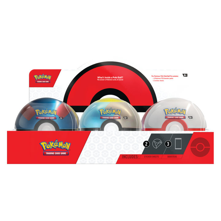 Pokémon Poke Ball Tin 2024 - Boîte de 6