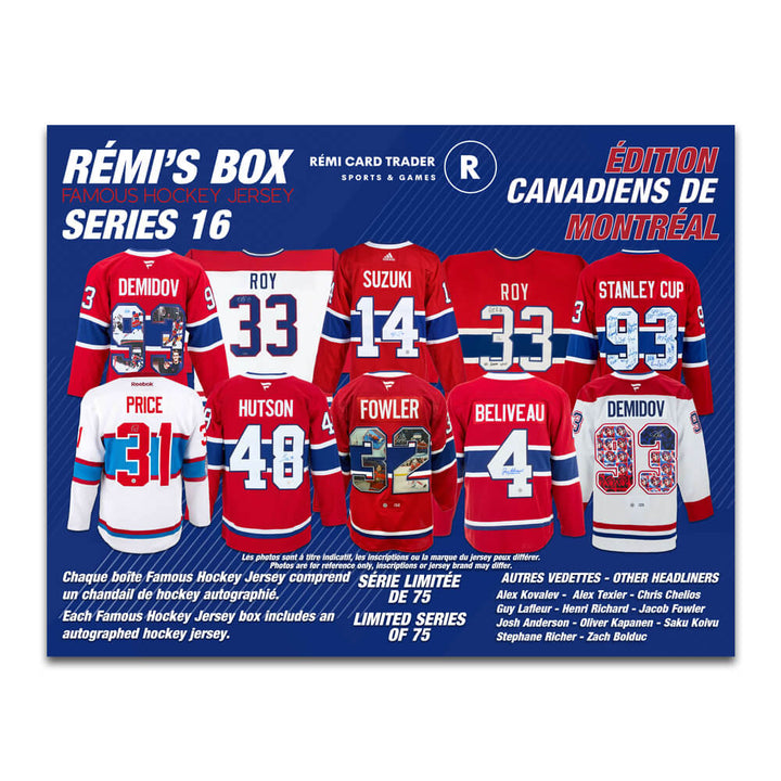 Rémi's Box Famous Hockey Jersey Series 16 (Édition Canadiens de Montréal)