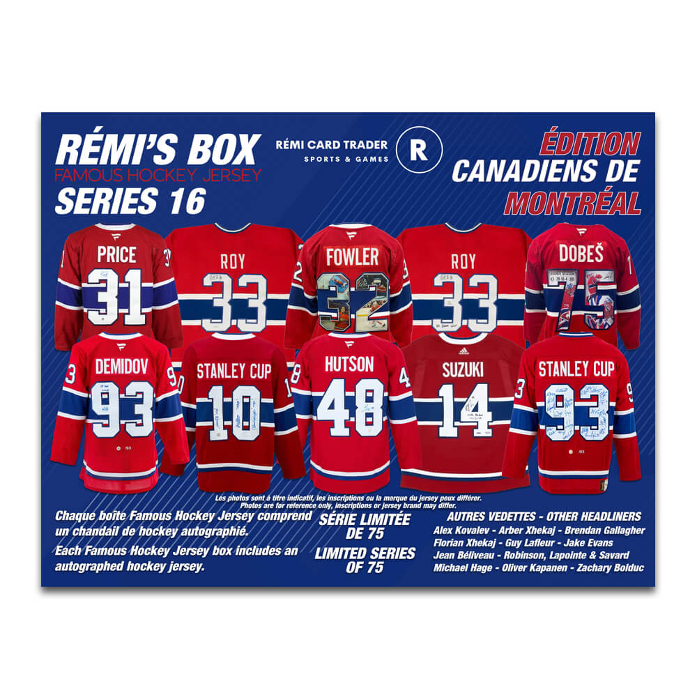 Rémi's Box Famous Hockey Jersey Series 19 (Montreal Canadiens Edition)