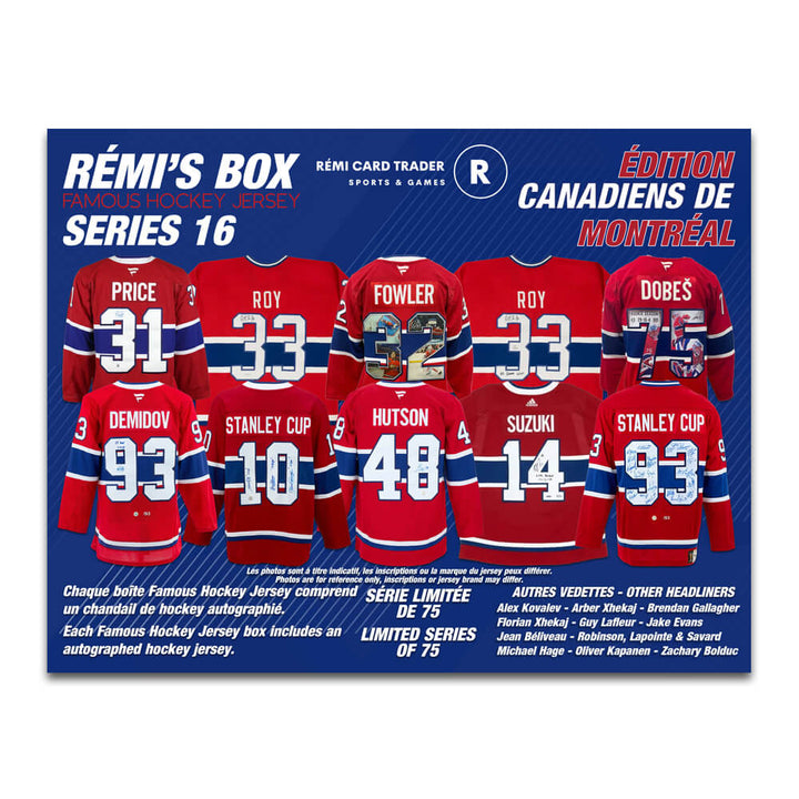 Rémi's Box Famous Hockey Jersey Series 19 (Montreal Canadiens Edition)