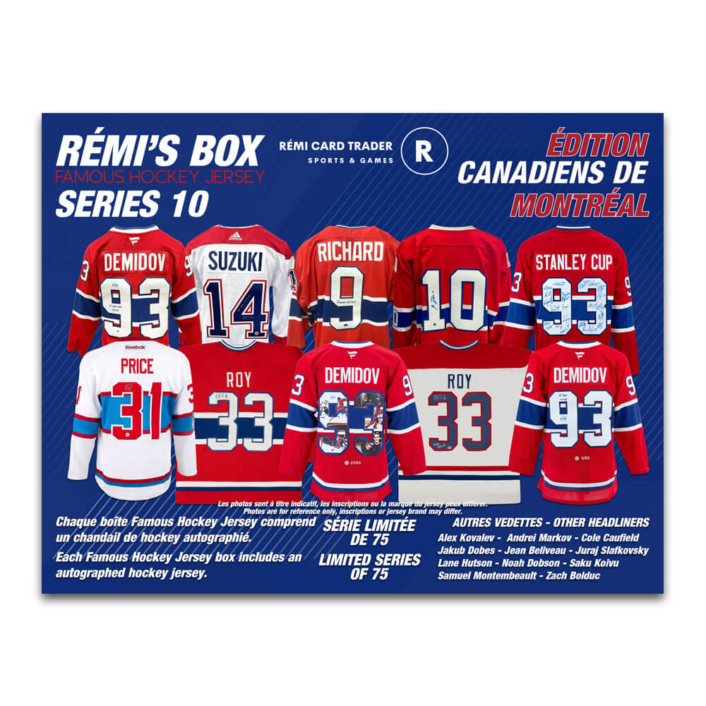 Rémi's Box Famous Hockey Jersey Series 10 (Édition Canadiens de Montréal)