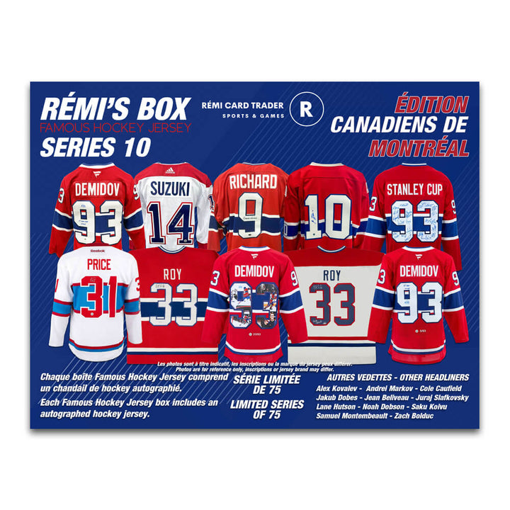 Rémi's Box Famous Hockey Jersey Series 10 (Édition Canadiens de Montréal)