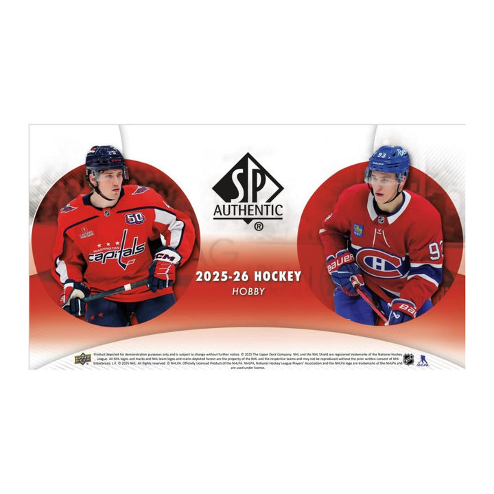 2025-26 Upper Deck SP Authentic Hockey Hobby Box
