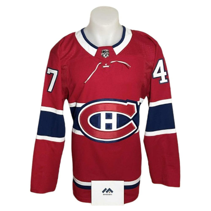 Chandail Officiel Autographié Adidas - Jayden Struble rouge avec 3 inscriptions