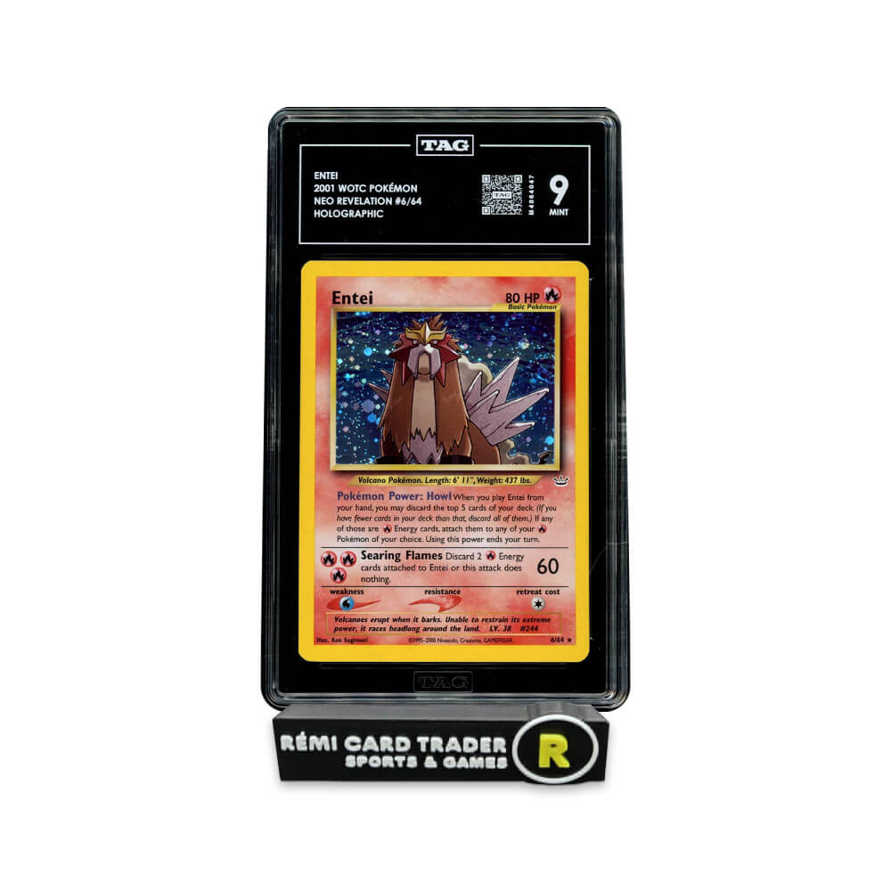 POKÉMON 2001 ENTEI (NEO REVELATION) #6 TAG MINT 9