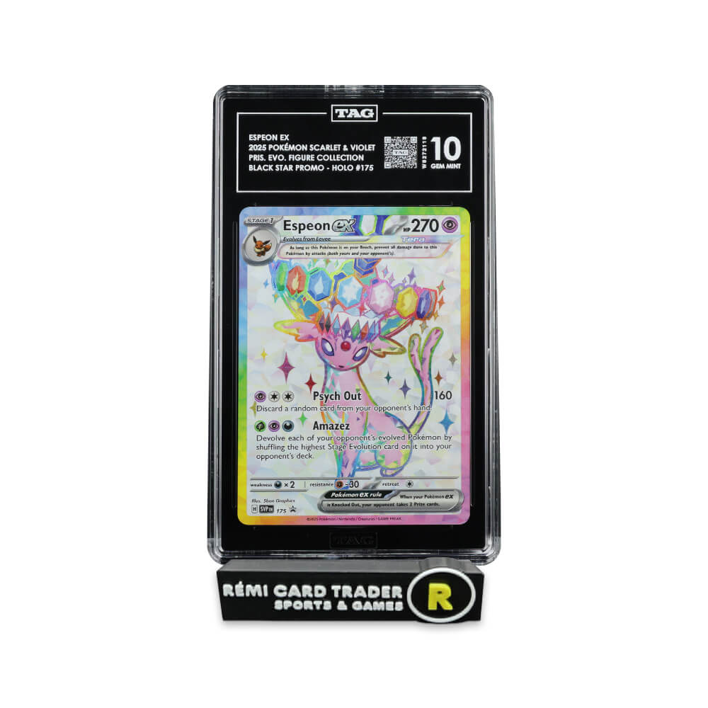 POKÉMON 2025 ESPEON EX (BLACK STAR PROMO) #175 TAG GEM MINT 10