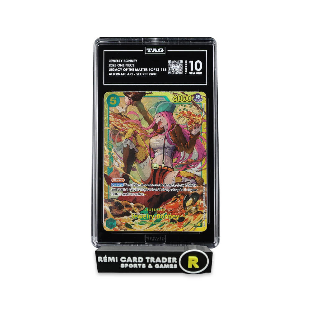 ONE PIECE 2025 JEWELRY BONNEY (OP12 LEGACY OF THE MASTER) #118 TAG GEM MINT 10