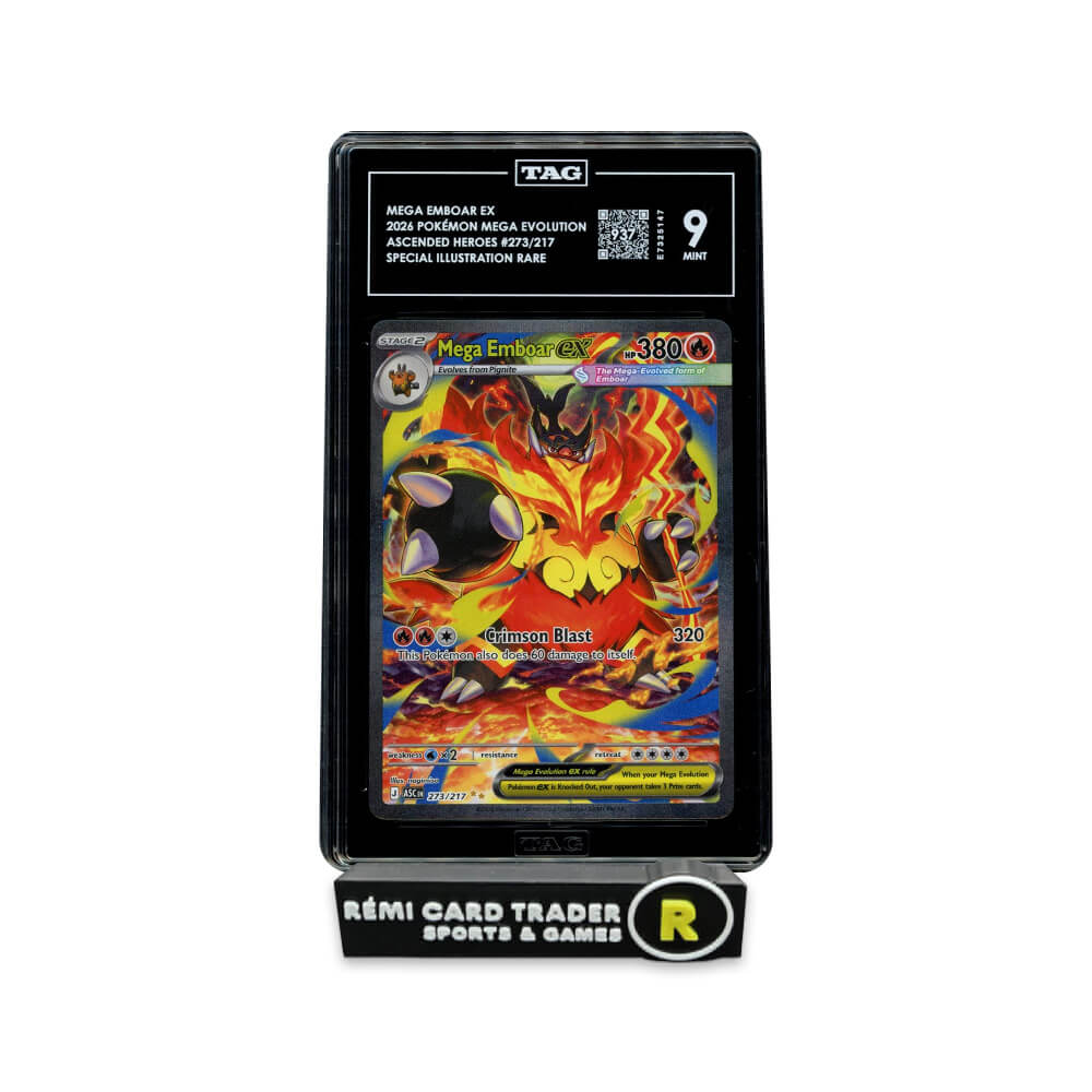 POKÉMON 2026 MEGA EMBOAR EX (ASCENDED HEROES) #273 TAG MINT 9