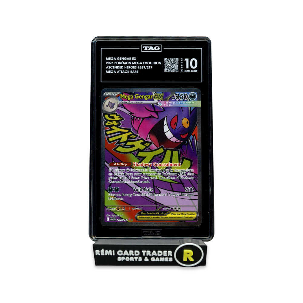 POKÉMON 2026 MEGA GENGAR EX (ASCENDED HEROES) #269 TAG GEM MINT 10