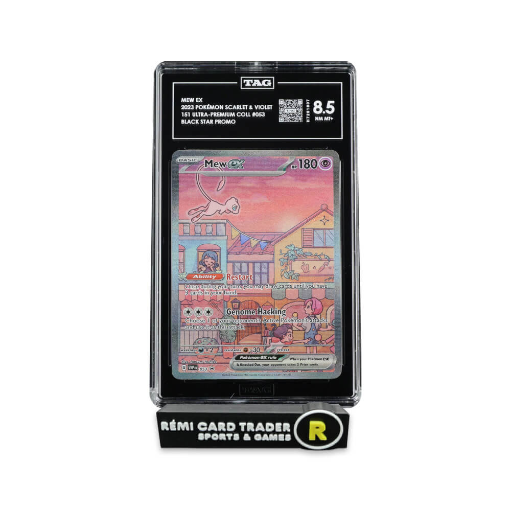 POKÉMON 2023 MEW EX (BLACK STAR PROMO) #053 TAG NM MT+ 8.5