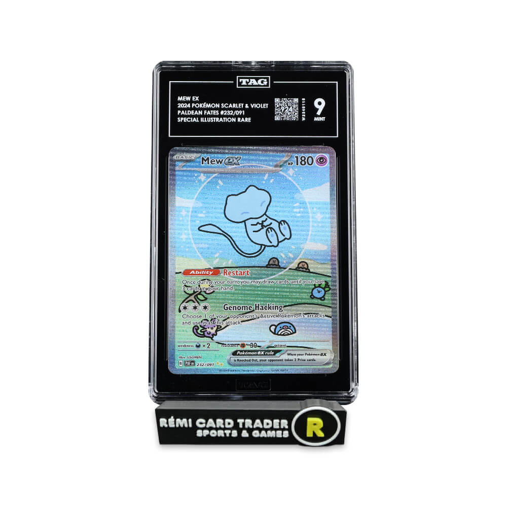 POKÉMON 2024 MEW EX (PALDEAN FATES) #232 TAG MINT 9
