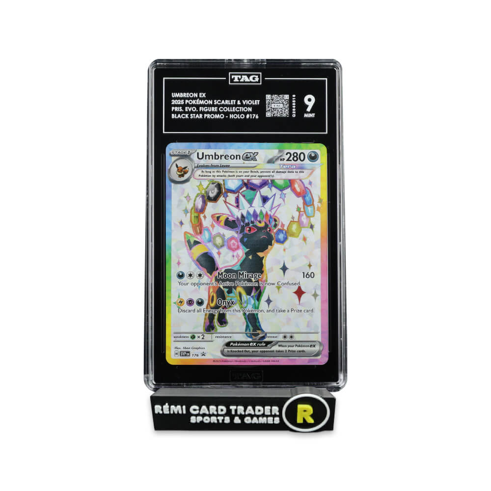 POKÉMON 2025 UMBREON EX (BLACK STAR PROMO) #176 TAG MINT 9