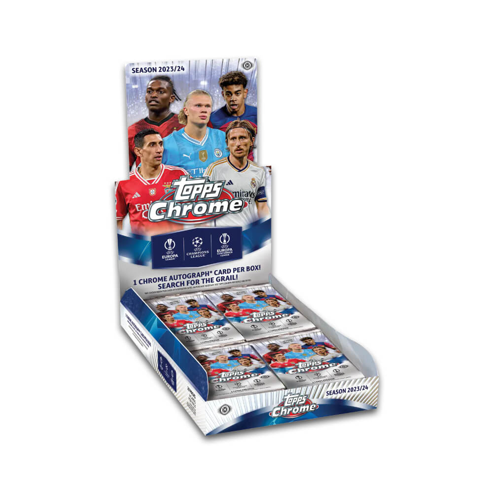 2023-24 Topps Chrome UEFA Club Competitions Soccer Hobby Box