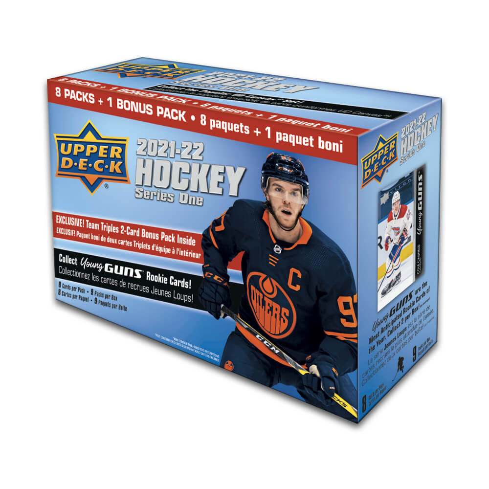 2021-22 Upper Deck Serie 1 Hockey Team Triples Blaster Box