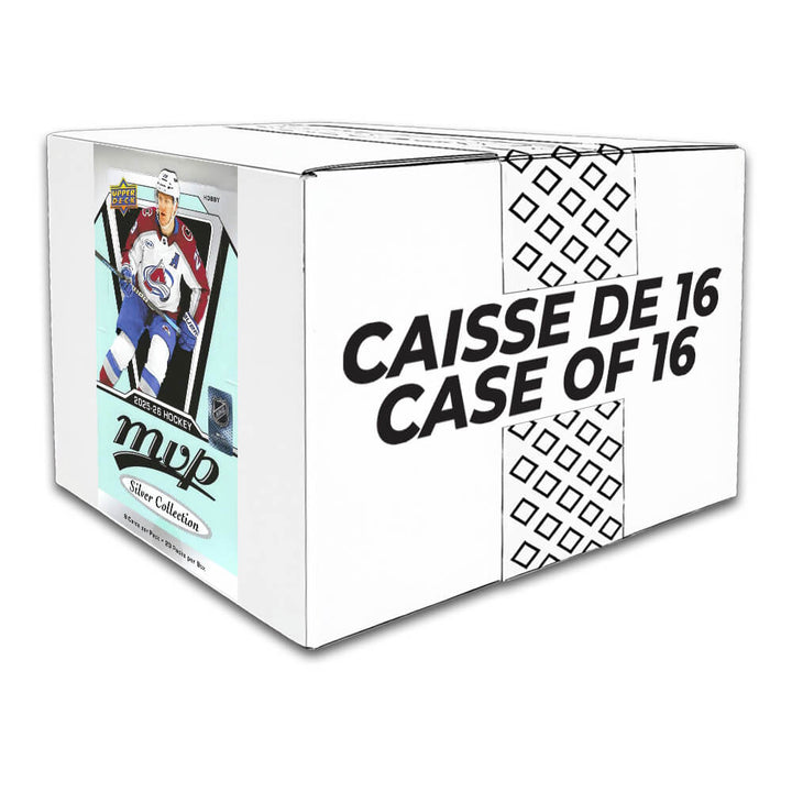 2025-26 Upper Deck MVP Silver Collection Hockey Hobby Box CDD Exclusive - Caisse Scellée de 16 Boîtes